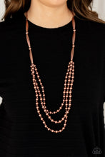 Load image into Gallery viewer, Paparazzi Necklace π Beaded Beacon - Copper