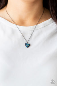 Paparazzi Necklace 💎 Pitter-Patter, Goes My Heart - Blue