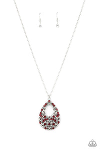 Paparazzi Necklace 💎 High Society Stargazing - Red