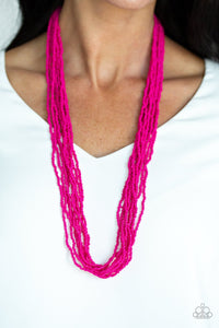 Paparazzi Necklace 💎 Congo Colada - Pink